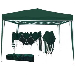 Gazebo Avelino Plegable 3X3 Sin Paredes Verde