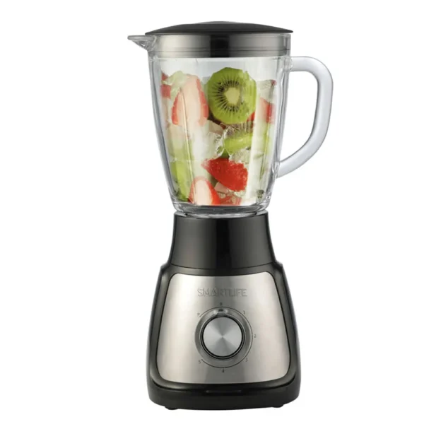 Licuadora Smartlife 1,5 litros Jarra Vidrio Pica Hielo 600W SL-BL1055PN