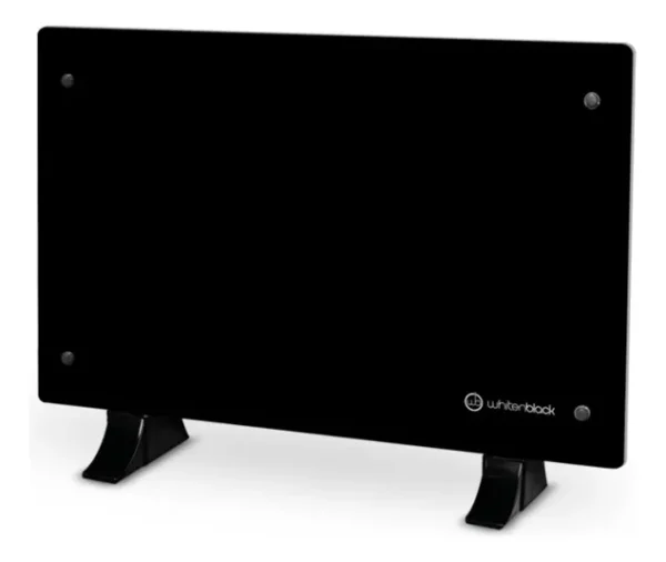 Panel de vidrio Calefactor 2200w Whitenblack Wbpvwb02 Negro